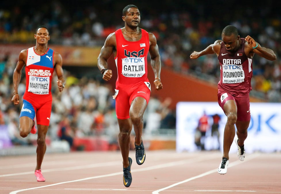 Bolt et gatlin survolent les demies, lemaitre elimine 