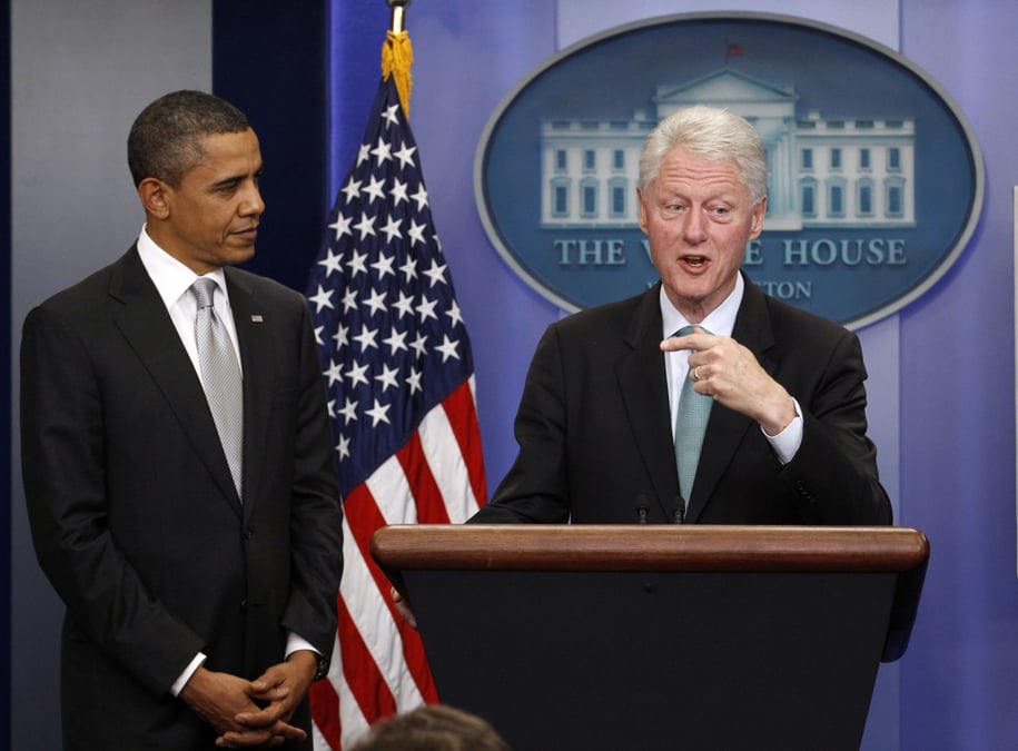 Bill Clinton et Barack Obama