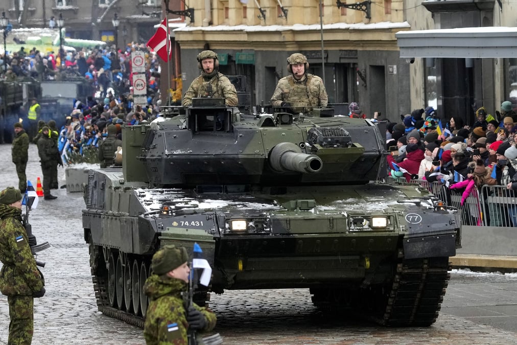 President of european commission von der leyen and nato secretary general stoltenberg visit tallinn
