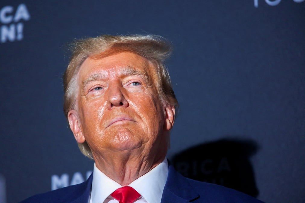 L'ancien president americain et candidat republicain a la presidentielle donald trump
