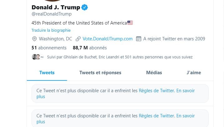 Trump Facebook Twitter