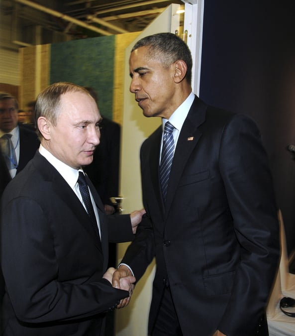 Entretien entre barack obama et vladimir poutine a paris