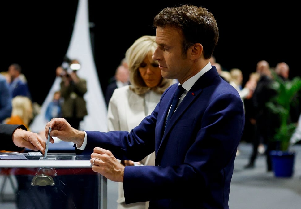 France 2022: emmanuel macron a vote au touquet