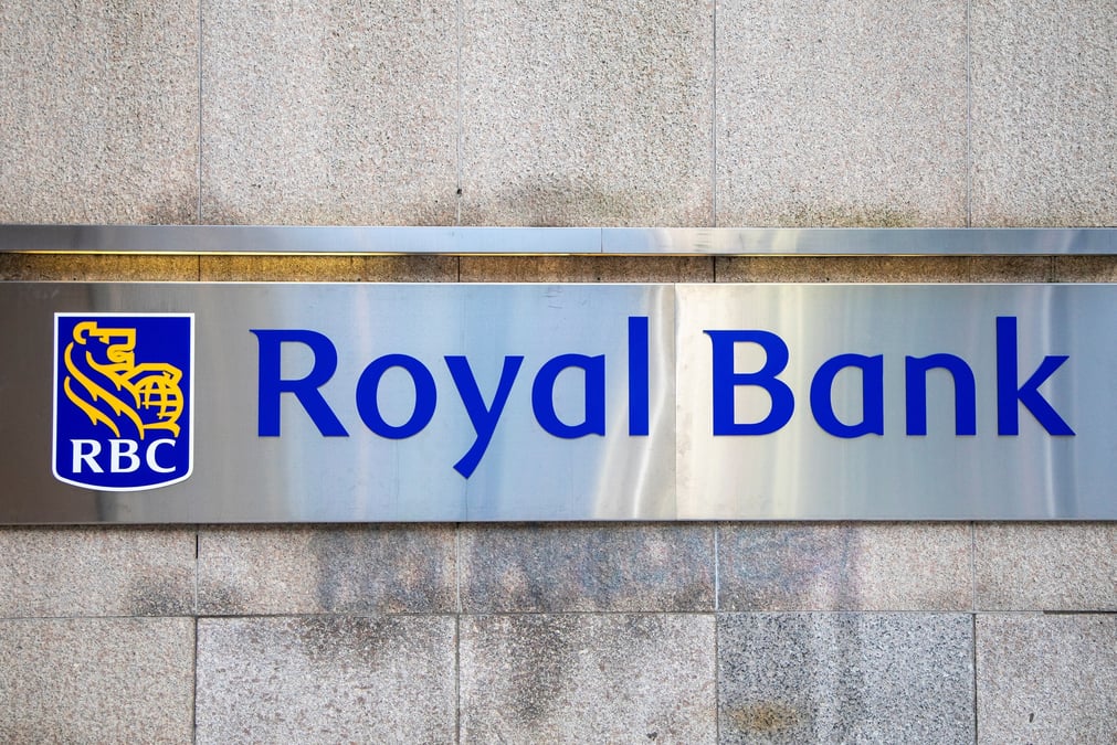 Un panneau de la banque royale du canada a toronto