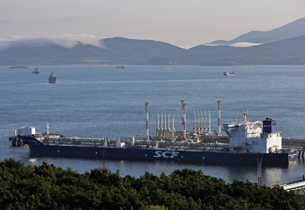 Photo d'archives d'un terminal petrolier de kozmino pres de nakhodka en russie