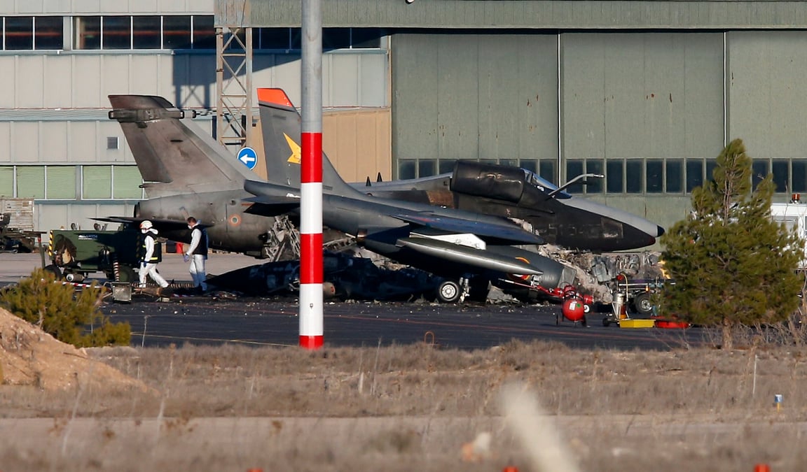 L'accident meurtrier du f-16 en espagne du a une panne