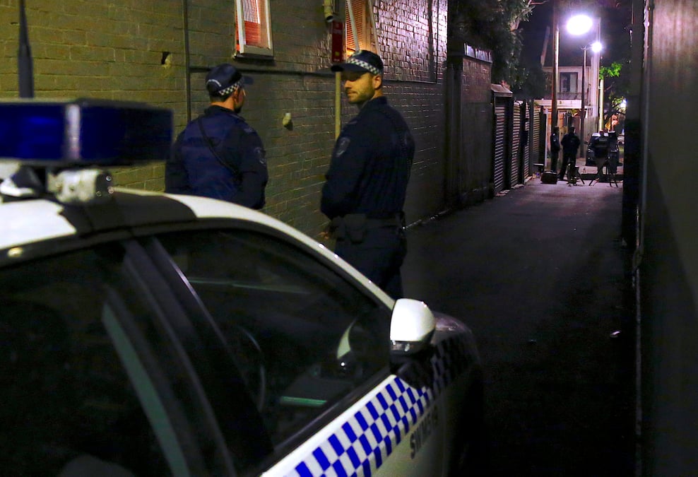 Operations antiterroristes de la police australienne a sydney