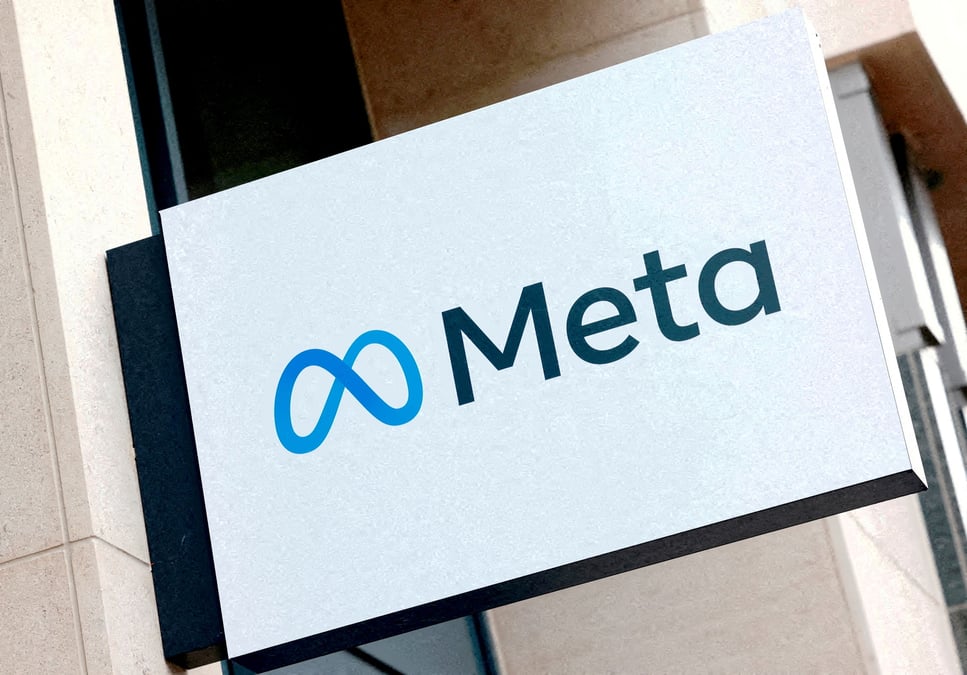 Un logo de l'entreprise meta