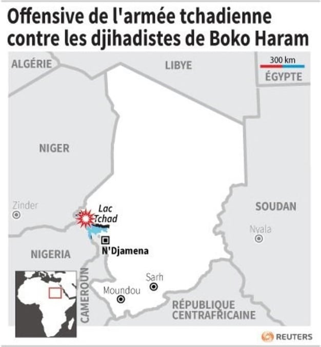 Offensive de l'armee tchadienne contre les djihadistes de boko haram