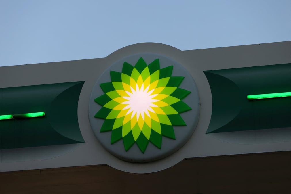 Photo d'archives du logo bp a new york, aux etats-unis
