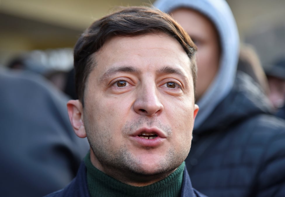 Le comedien zelenski favori de la presidentielle ukrainienne