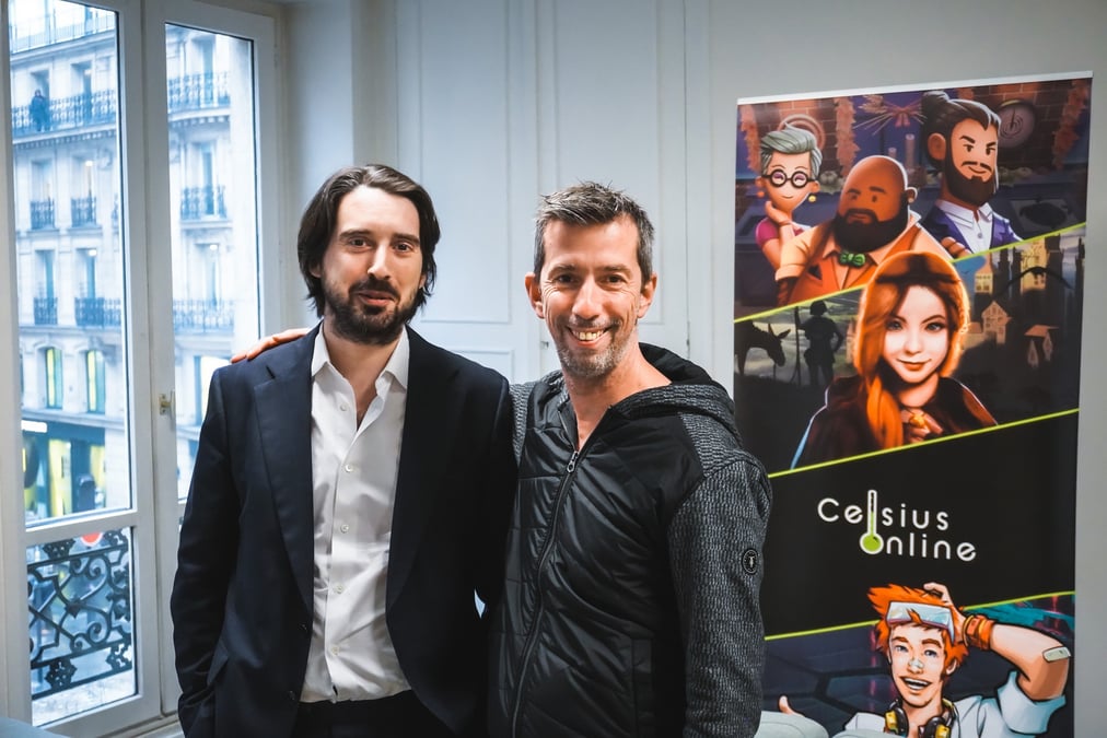 Lévan Sardjevéladzé, fondateur de Celsius Online, et Francis Ingrand, fondateur et CEO de Plug In Digital.