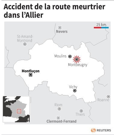 Accident de la route meurtrier dans l’allier