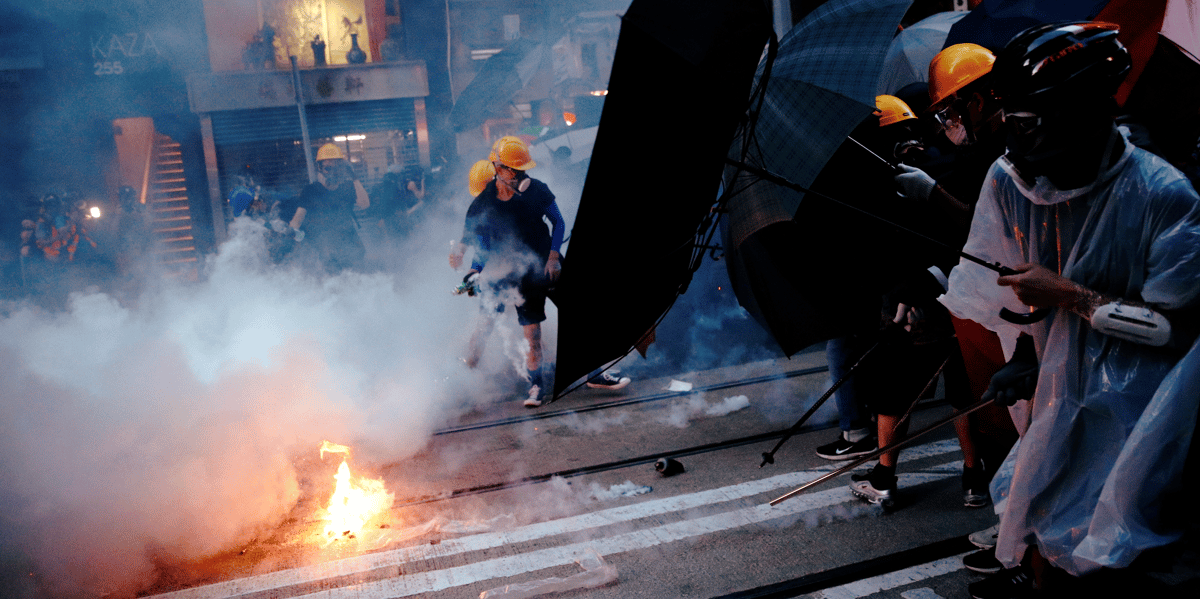 Manifestations à Hong Kong