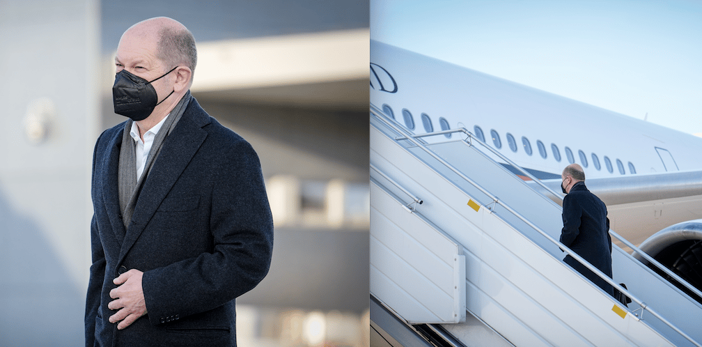 Scholz, aéroport, Berlin, Kiev, Moscou