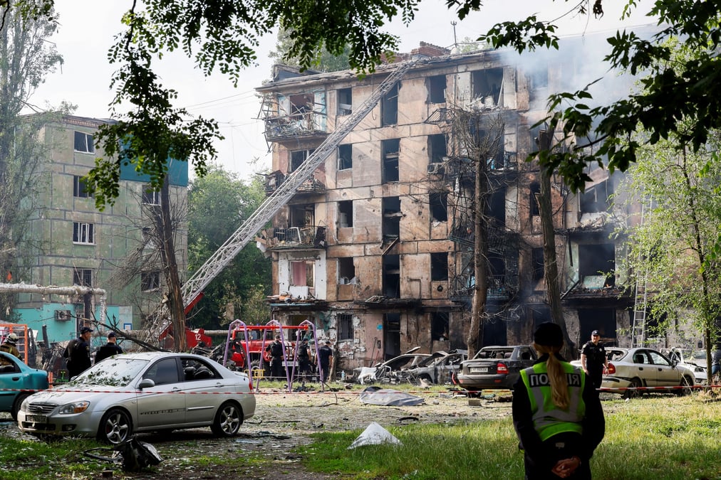 Consequences de la frappe de missile russe a kryvyi rih