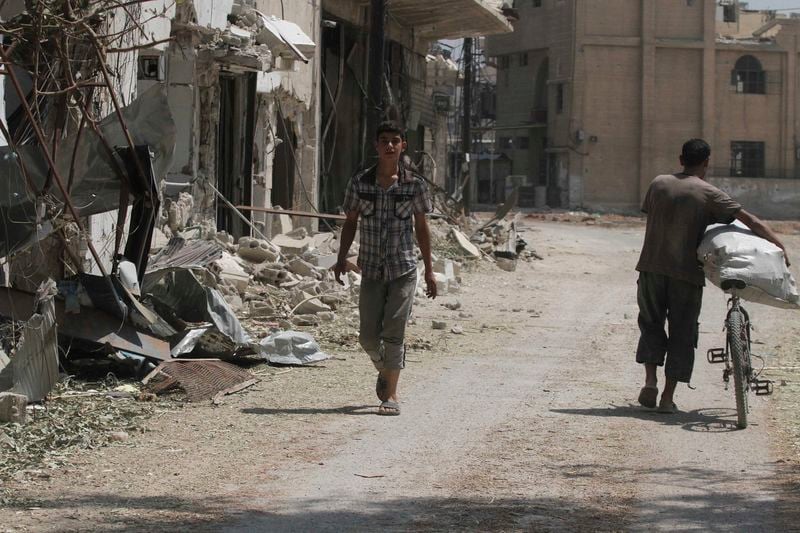 Un quartier rebelle de Damas sous le feu des forces syriennes