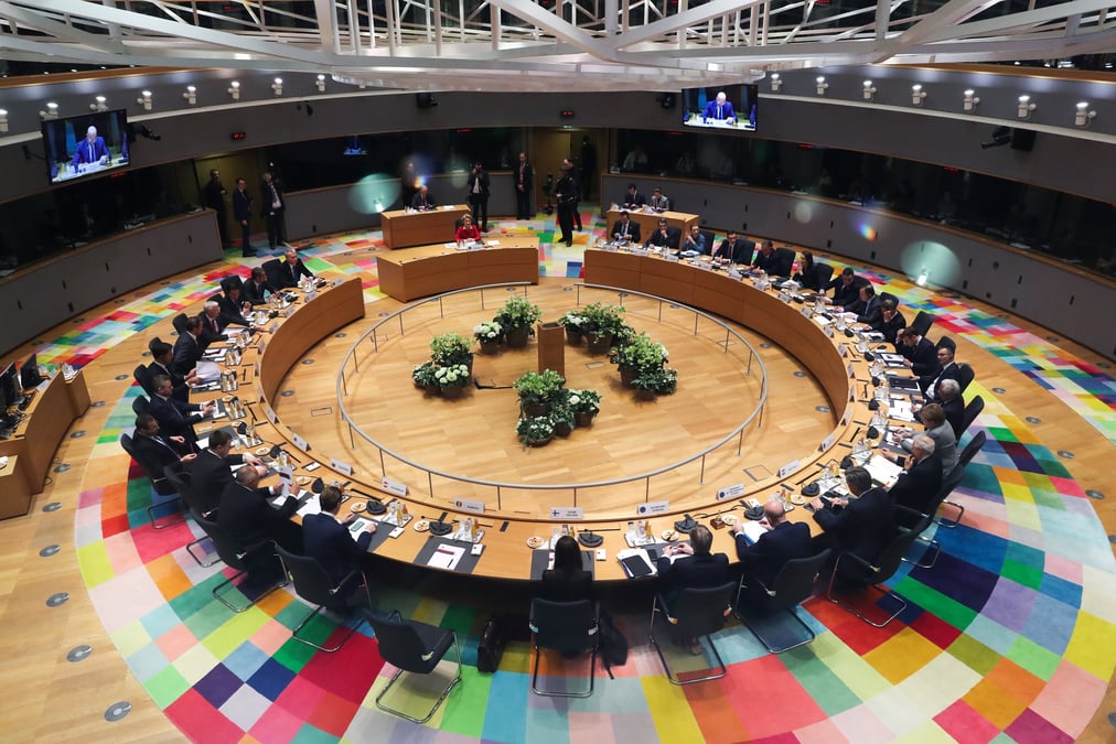 Réunion du Conseil européen.