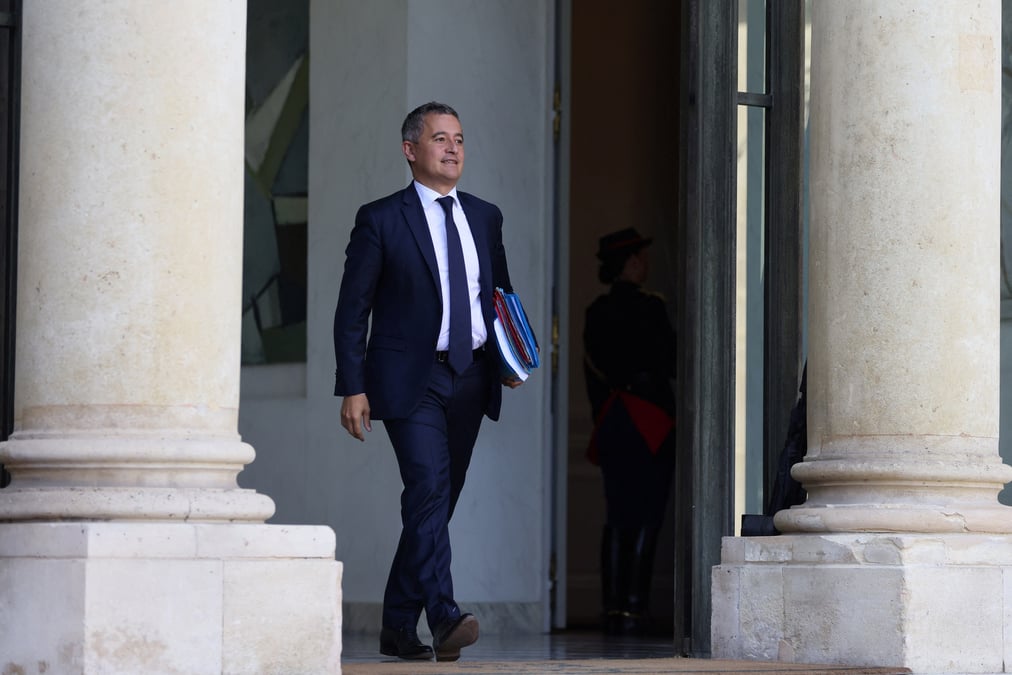Le ministre francais de l'interieur et de l'etranger, gerald darmanin a paris, en france