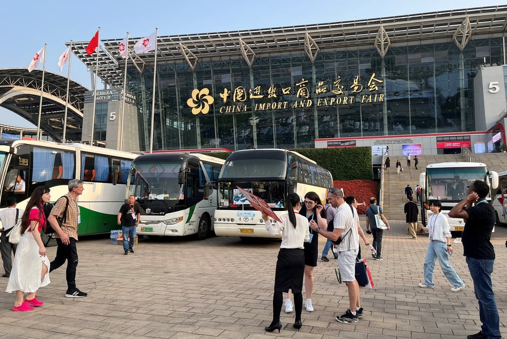 Foire des importations et exportations de chine, egalement connue sous le nom de foire de canton, a guangzhou