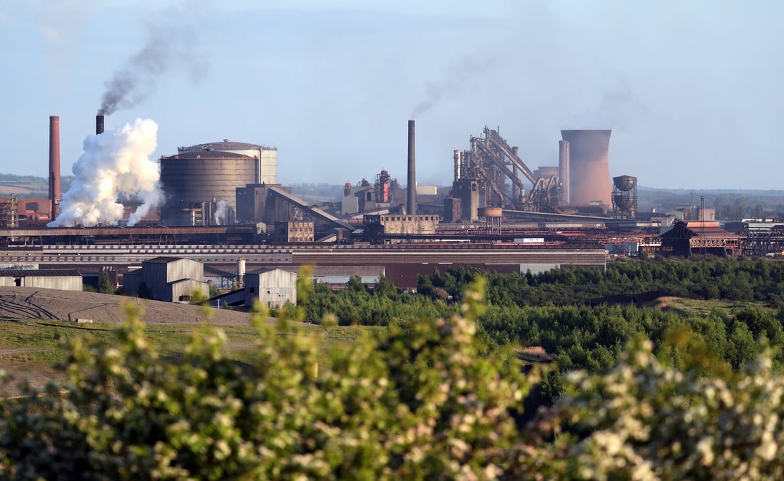 Une des usines de British Steel au Royaume-Uni.
