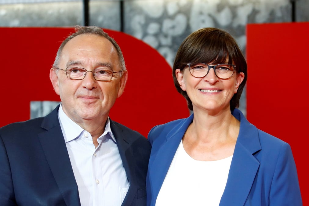 Norbert Walter-Borjans et Saskia Esken, le nouveau tandem élu à la présidence du SPD.