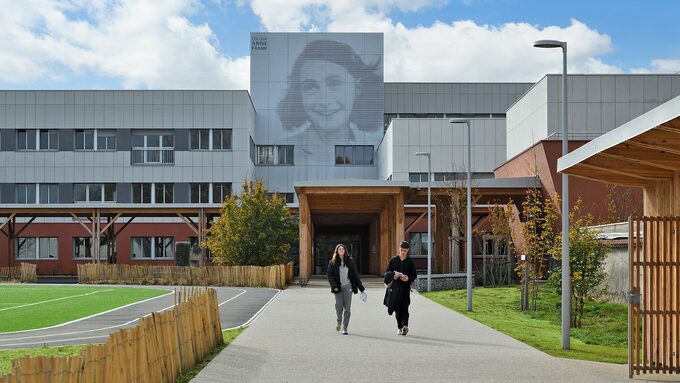 Le collège Anne Frank, à Saint-Just Saint-Rambert, bénéfice d'une lourde rénovation.