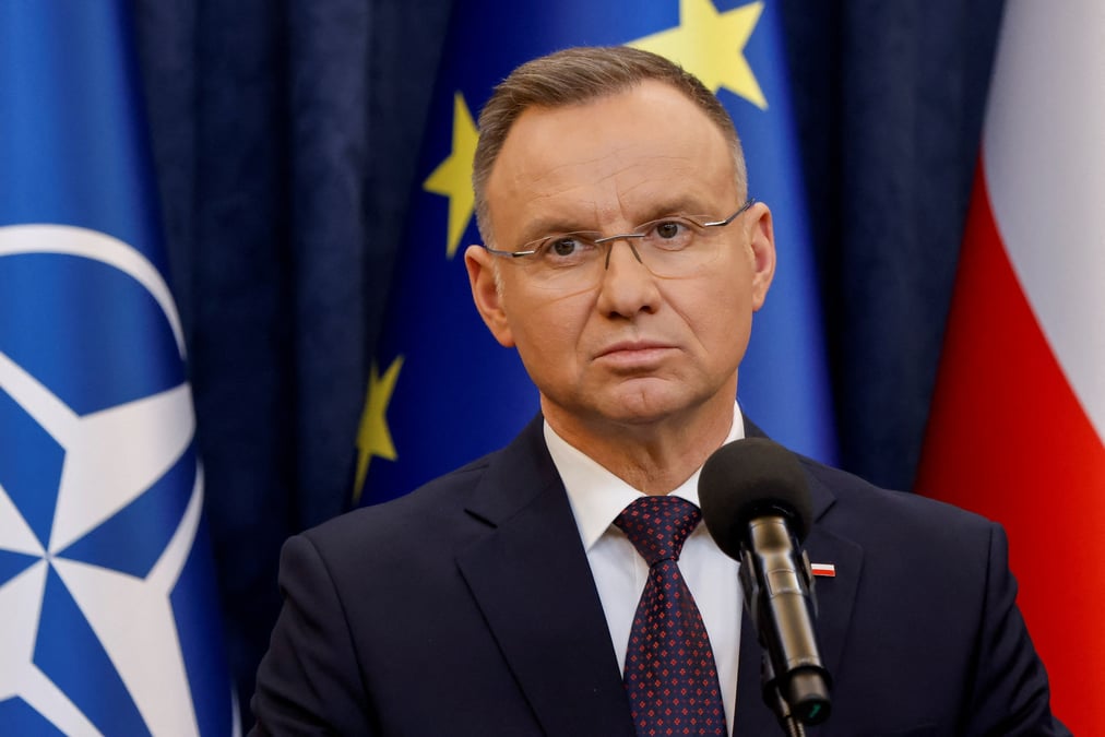 Le président de la Pologne Andrzej Duda.