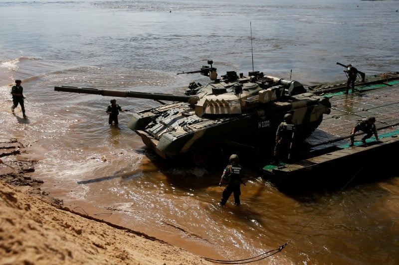 Des manoeuvres militaires russes en crimee