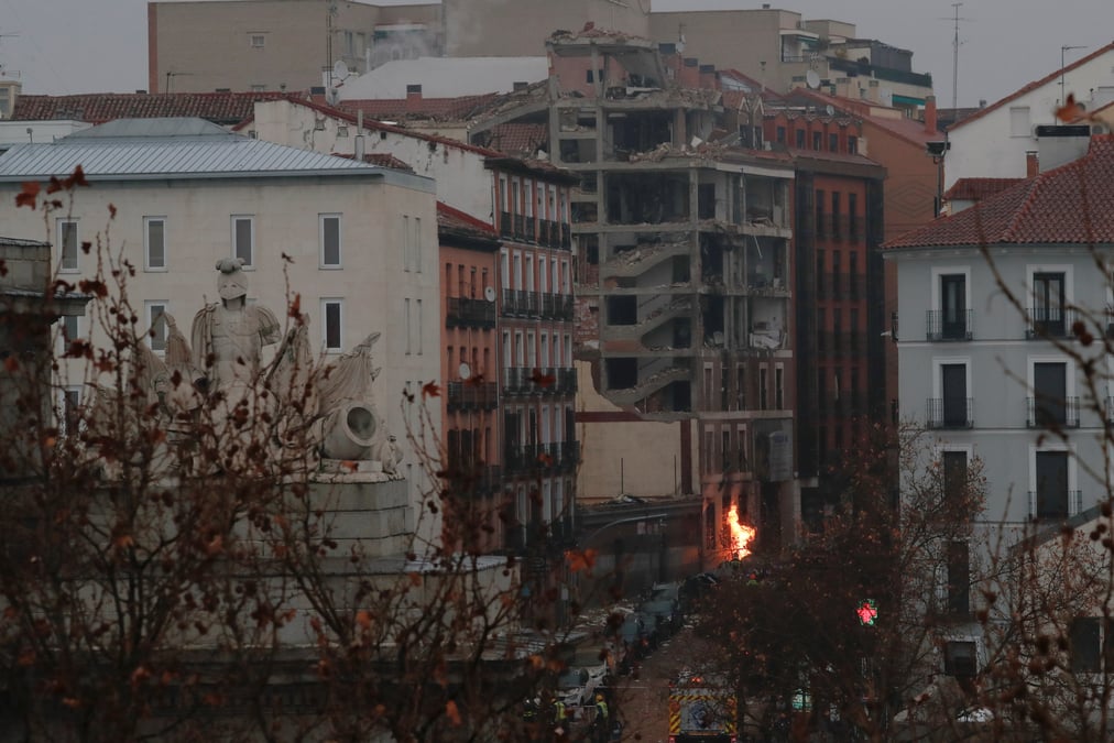 Le bilan de l'explosion de madrid s'alourdit a quatre morts