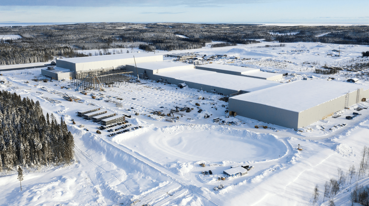 Une usine de Northvolt en Suède.