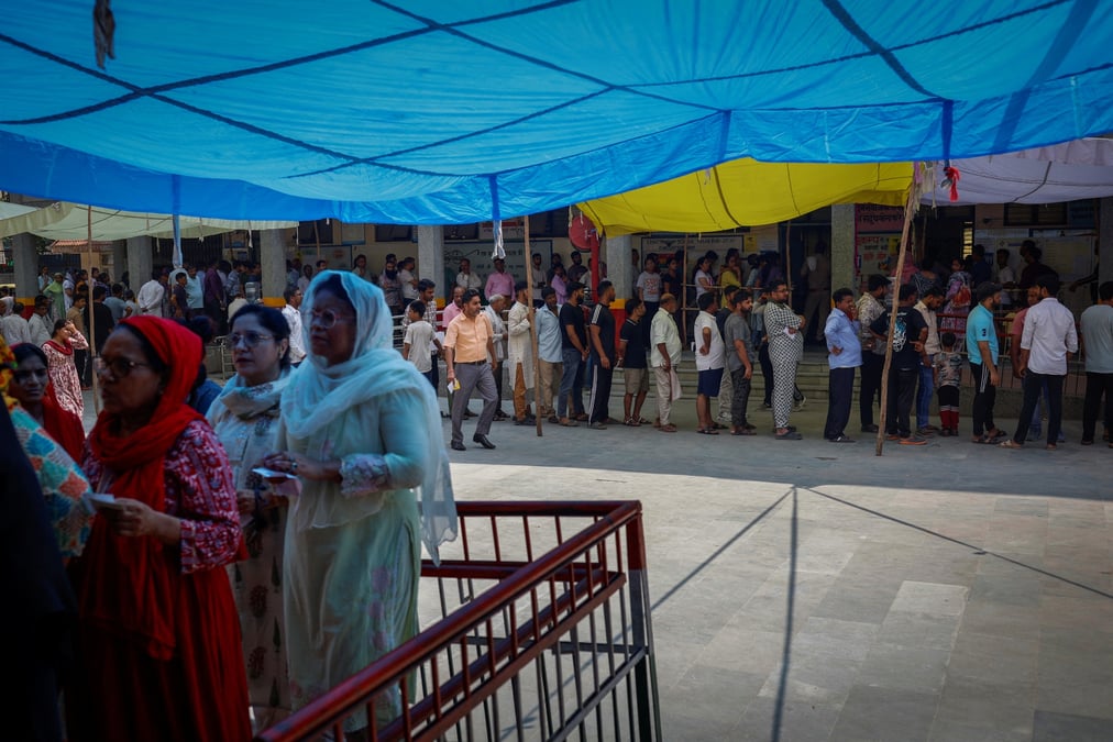 Sixieme phase des elections generales, a new delhi