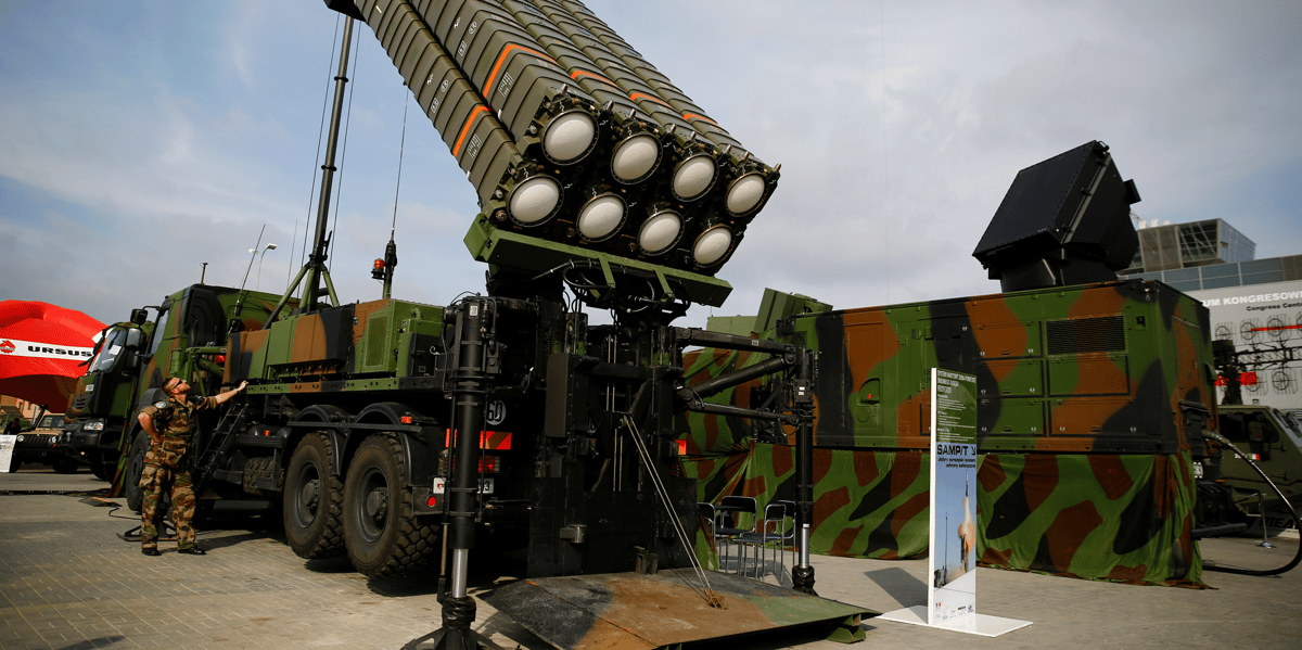 Le SAMP/T est le système européen antimissiles de longue portée de fabrication franco-italienne, équivalent au système américain Patriot (photo d'archive).