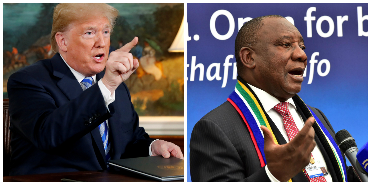Ramaphosa Trump