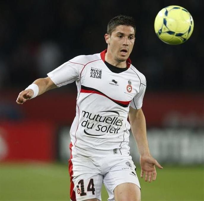 Football: trois semaines d'arrêt pour le Niçois Jérémy Pied