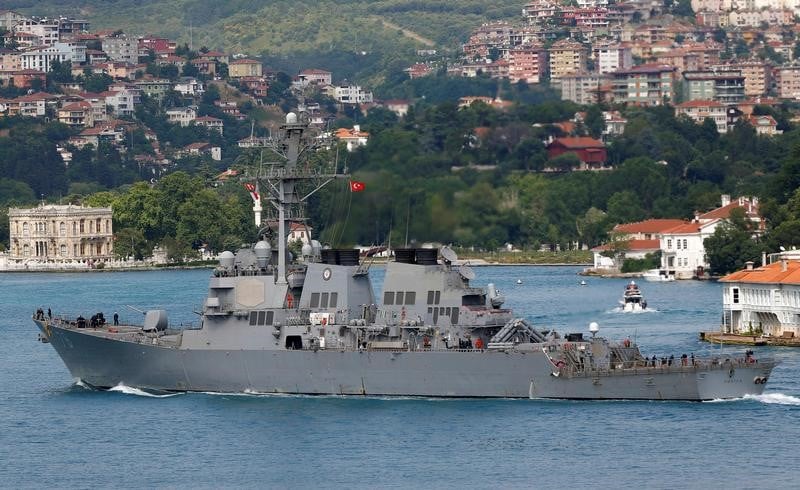 Incidents entre des chasseurs russes et l'uss porter en mer noire