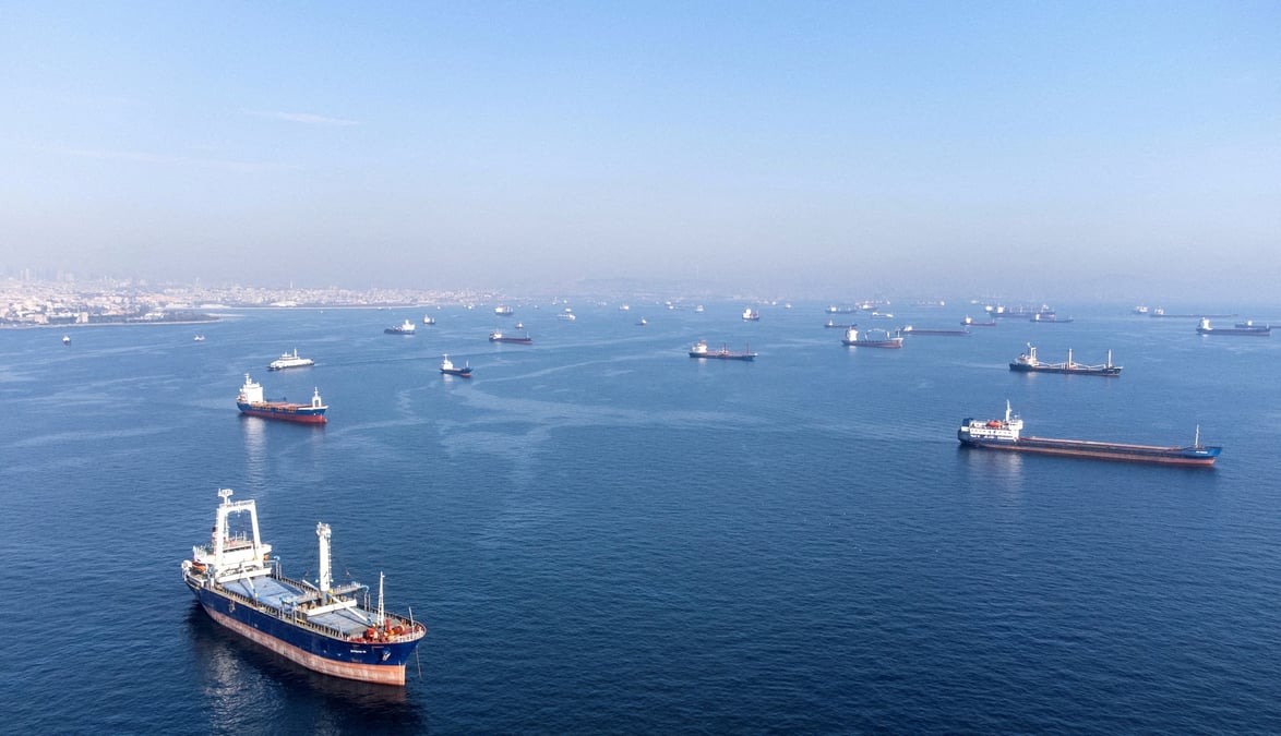 Photo d'archives des navires transportant des cereales en provenance des ports ukrainiens de la mer noire