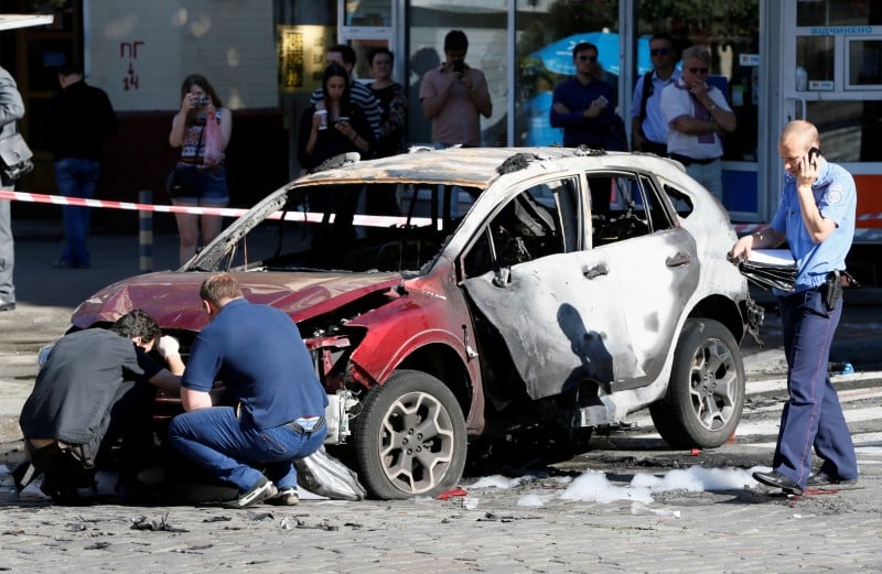 Un journaliste ukrainien tue par une voiture piegee