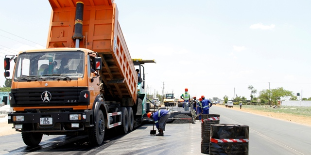 Travaux route Lusaka Zambie infrastructures