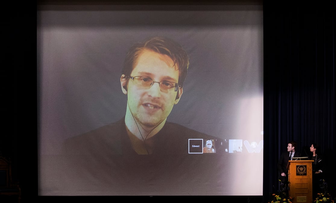 Photo d'archives de l'ancien employe de la nsa americaine edward snowden