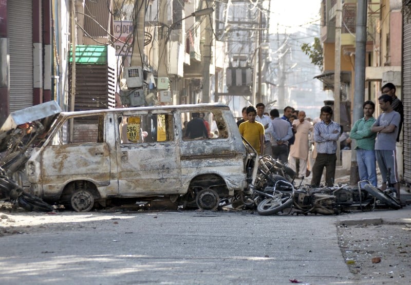 Violentes manifestations d'une caste en inde