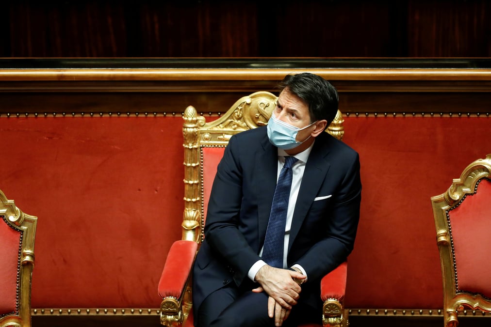 Italie: conte va sans doute demissionner lundi ou mardi, selon une source gouvernementale