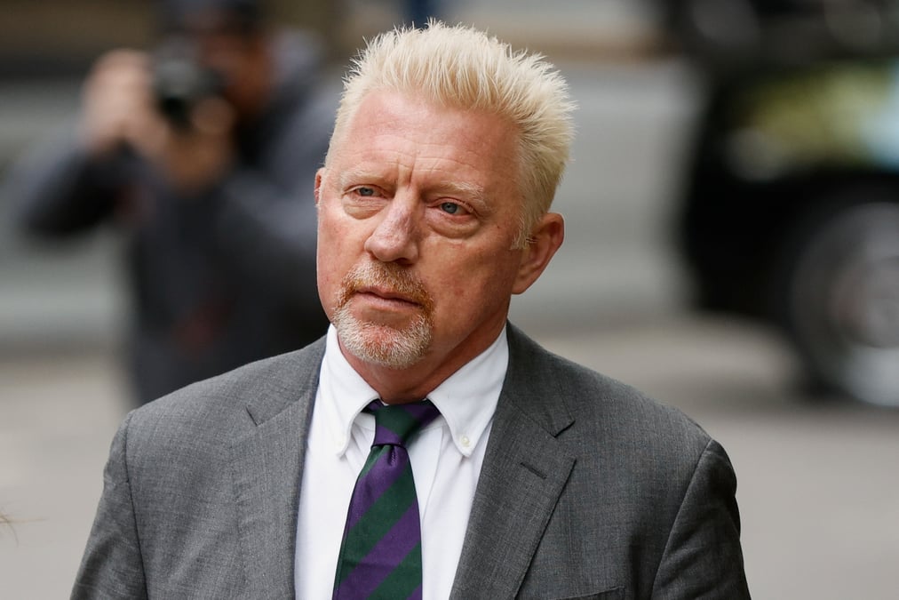 Photo d'archives de l'ancien joueur de tennis boris becker a la cour d'assises de southwark a londres