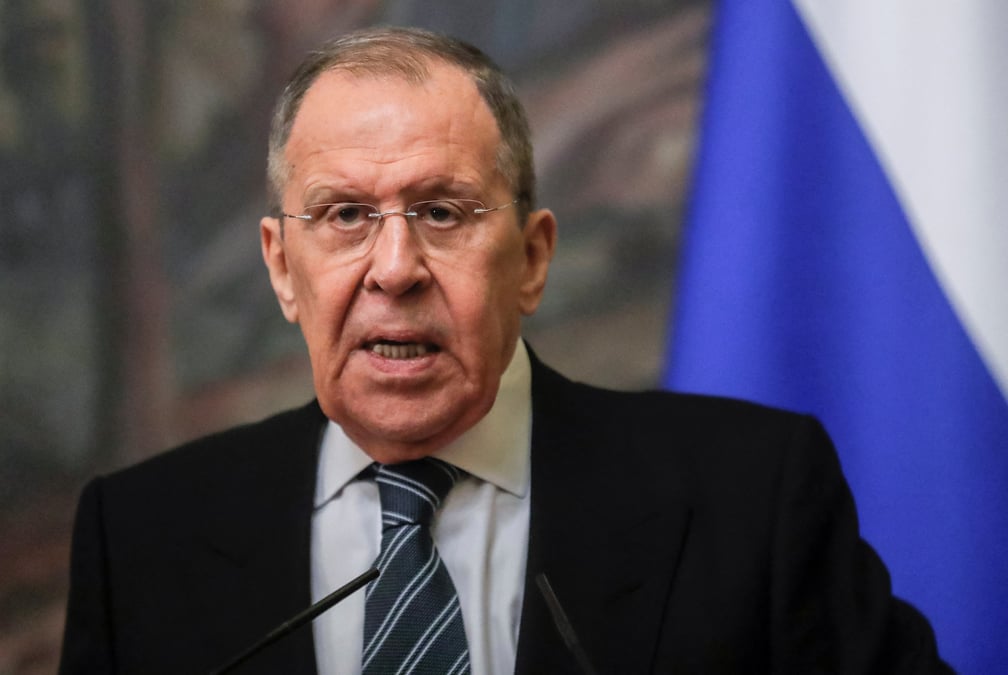 Photo d'archives du ministre russe des affaires etrangeres serguei lavrov lors d'une conference de presse a moscou