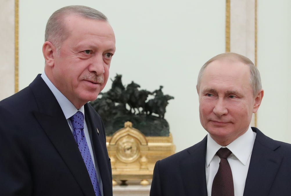 Syrie: erdogan et poutine s'entendent sur un cessez-le-feu a idlib