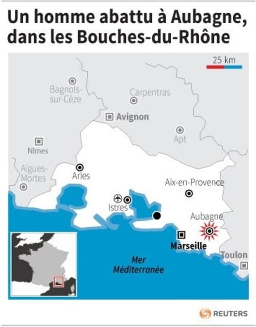 Un homme abattu a aubagne, dans les bouches-du-rhone