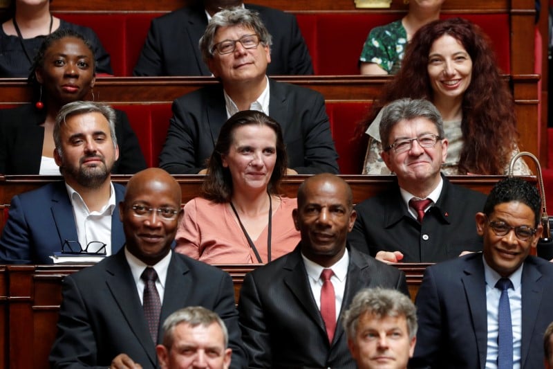 Insoumis et communistes aux avant-postes a l'assemblee