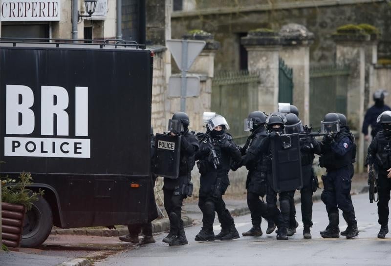 Les forces antiterroristes a l'honneur du defile du 14-juillet