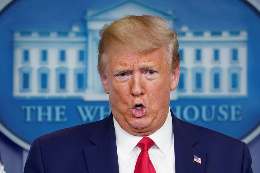 "l'oms s'est vraiment plantee", estime donald trump