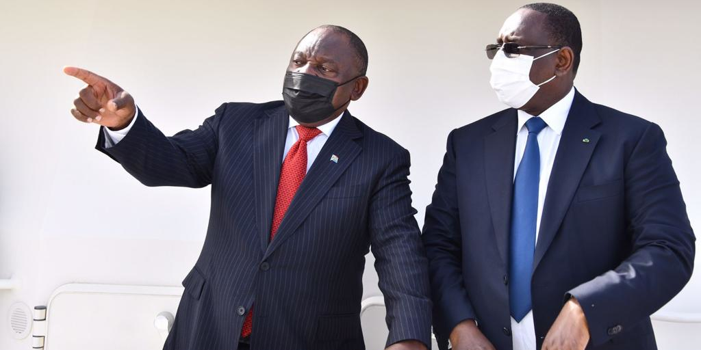 macky sall ramaphosa senegal afrique du sud